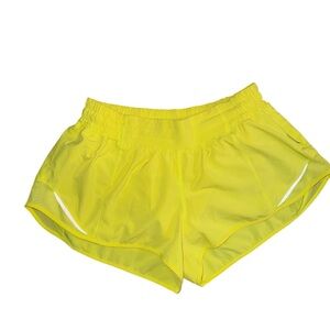Lululemon Athletica Vibrant Yellow Sports Shorts